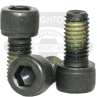 #10-32x5/8",(FT) SOCKET HEAD CAP SCREWS FINE ALLOY NYLON-PATCH THERMAL BLACK OXIDE 