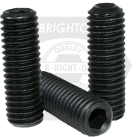 1/4"-28x3/4",(FT) SOCKET SET SCREWS CUP POINT FINE ALLOY THERMAL BLACK OXIDE 