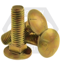 1/2"-13x4",(FT) CARRIAGE BOLTS GRADE 5 ZINC YELLOW CR+6 