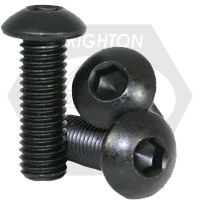 #8-32x1/4",(FT) BUTTON SOCKET CAPS COARSE ALLOY THERMAL BLACK OXIDE 