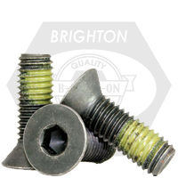 5/16"-24x5/8",(FT) FLAT SOCKET CAPS FINE ALLOY NYLON-PATCH THERMAL BLACK OXIDE