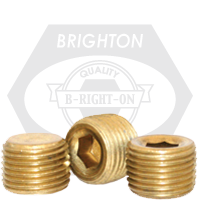 1/8"-27 PIPE PLUGS BRASS DRY-SEAL 3/4" TAPER USA