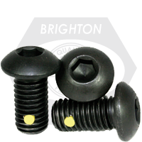 3/8"-24x1",(FT) BUTTON SOCKET CAPS FINE ALLOY NYLON-PELLET THERMAL BLACK OXIDE 