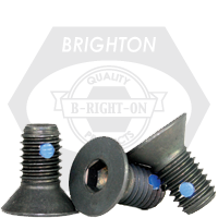 #4-40x1/4",(FT) FLAT SOCKET CAPS COARSE ALLOY NYLON-PELLET BLACK OXIDE