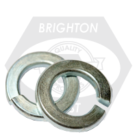 #8 REGULAR SPLIT LOCK WASHERS ZINC CR+3 