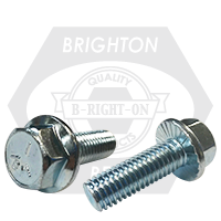 3/8"-16x3/4",(FT) GRADE 5 HEX HEAD SERRATED FLANGE SCREW ZINC CR+3