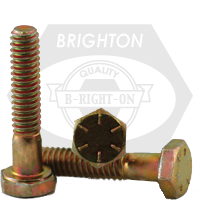 5/16"-18x6 1/2",(PT) HEX CAP SCREW, GRADE 8, ZINC-YELLOW BAKE CR+6, IMPORT