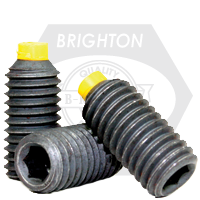 1/4"-28x1/4" NYLON-TIP SOCKET SET SCREWS FINE ALLOY 