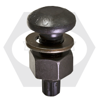 7/8"-9x2 1/2" A490 T.C. BOLT PLAIN WITH A563 DH HVY HEX NUT & ROUND F436 WASHER 