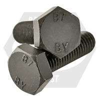 7/8"-9x10",(PT) A193 GRDE B7 HEAVY HEX BOLTS PLAIN 