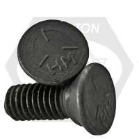 7/16"-14x1 1/2" GRADE 5 PLOW BOLTS NO.3 HEAD, FULL THREAD, PLAIN 