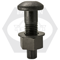 1 1/8"-7x2 3/4" A325 T.C. BOLT PLAIN WITH A563 DH HVY HEX NUT & ROUND F436 WASHER 