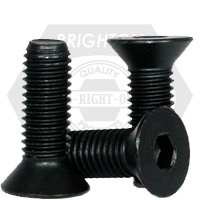 M12-1.75x60 MM,(PT) FLAT SOCKET CAPS 12.9 COARSE ALLOY DIN 7991 THERMAL BLACK OXIDE 