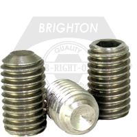 M12-1.75x40 MM SOCKET SET SCREWS CUP POINT COARSE STAIN A2 18-8