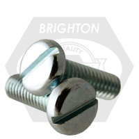 5/16"-18x1",(FT) MACHINE SCREW PAN HEAD SLOTTED ZINC CR+3 