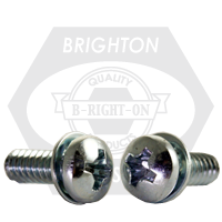 #6-32x5/8" EXTERNAL TOOTH LOCKWASHER PAN HEAD PHIL MACHINE SCREW PAN HEAD PHILLIPS SEMS ZINC CR+3