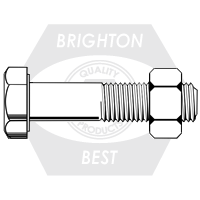 7/8"-9x2 3/4" A-325 STRUCTURAL BOLT W/A563-C HEX NUT PLAIN 