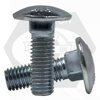 M10-1.50x30 MM,(FT) CARRIAGE BOLTS DIN 603 4.6 ZINC CR+3 