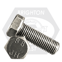 M24-3.00x140 MM,(FT) HEX CAP SCREWS 8.8 DIN 933 / ISO 4017 COARSE MED. CARBON PLAIN