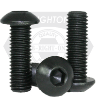 #4-40x7/16",(FT) BUTTON SOCKET CAPS COARSE ALLOY THERMAL BLACK OXIDE 