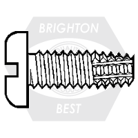 1/4"-20x1/2" THREAD CUTTING SCREWS, PAN SLOTTED, TYPE F, ZINC CR+3 