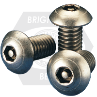#10-24x3/4",(FT) BUTTON SOCKET CAPS COARSE STAIN A2 18-8 TAMPER RESISTANT