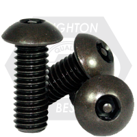 #10-32x3/4",(FT) BUTTON SOCKET CAPS FINE ALLOY TAMPER RESISTANT THERMAL BLACK OXIDE 