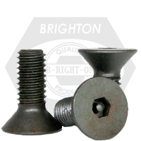 1/4"-20x1 1/4",(FT) FLAT SOCKET CAPS COARSE ALLOY TAMPER RESISTANT THERMAL BLACK OXIDE 