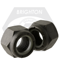 1 1/4"-12 NYLON INSERT LOCKNUTS GRADE C MED. CARBON PHOSPHATE & OIL