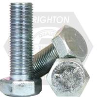 3/8"-16x7",(PT) HEX CAP SCREWS GRADE 5 COARSE MED. CARBON ZINC CR+3 