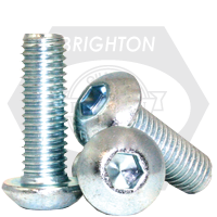 3/8"-16x1 1/2",(FT) UNC BUTTON SOCKET CAPS COARSE ALLOY ZINC-BAKE CR+3 